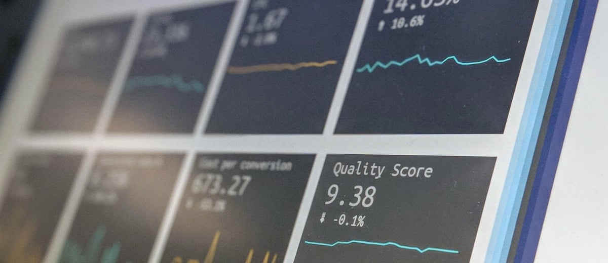 Monitoring dashboard showing analytics and metrics